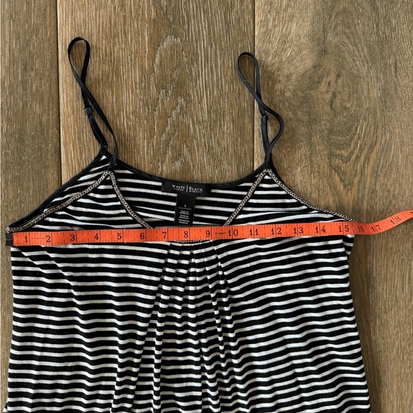 White House Black Market striped cami with chain neckline size small - Picture 5 of 8